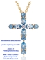 Preview: *echter Schmuck* Aquamarin Kreuz