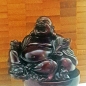 Preview: Grosser Lachender Buddha Mahagoni