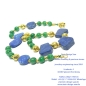 Preview: Handarbeit Lapis Jade Gold Kette