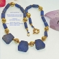 Preview: Mineralien Blau Gold Kette