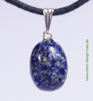 Lapislazuli Anhänger mit Silberöse