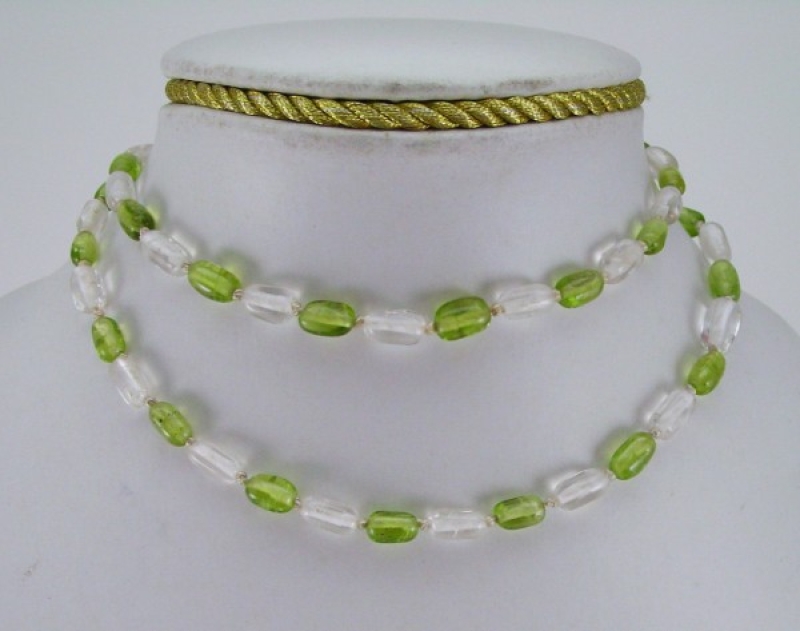 Peridot, Bergkristall, Kette