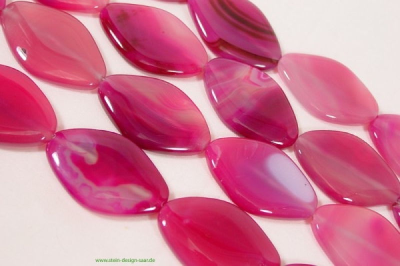 Achatscheiben fac oval pink