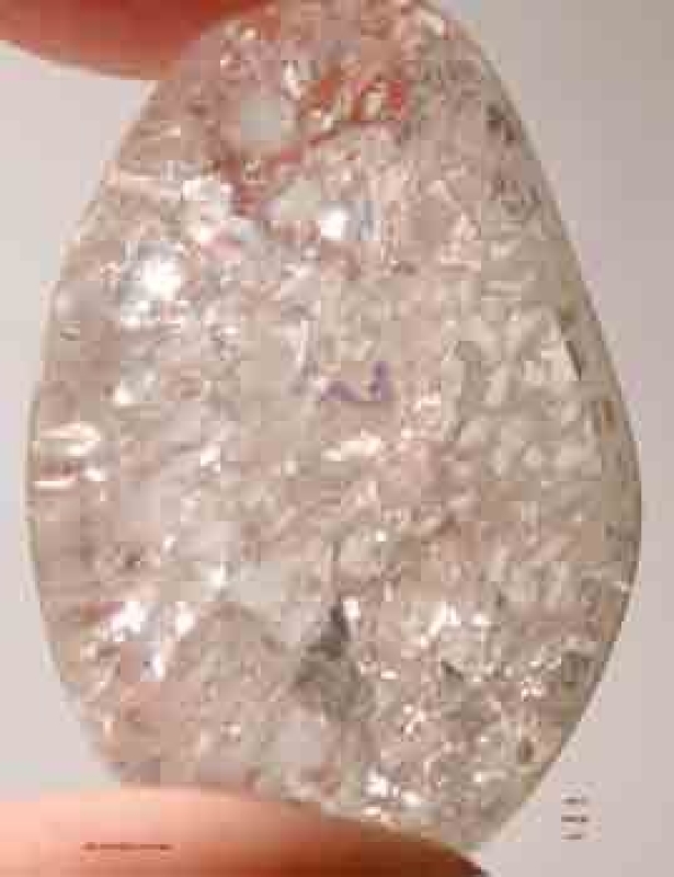 Bergkristall  cracked Handschmeichler