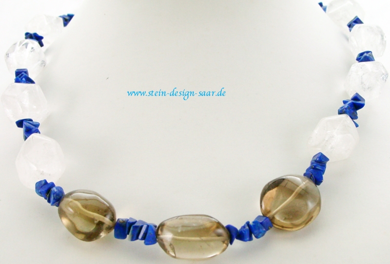 bergkistall Lapislazuli collier