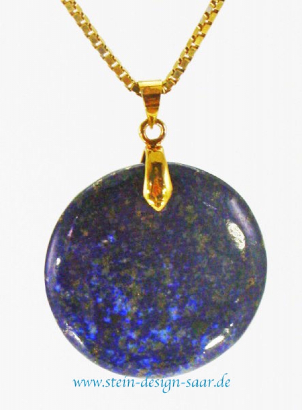 Lapislazuli Anhänger Blau Gold