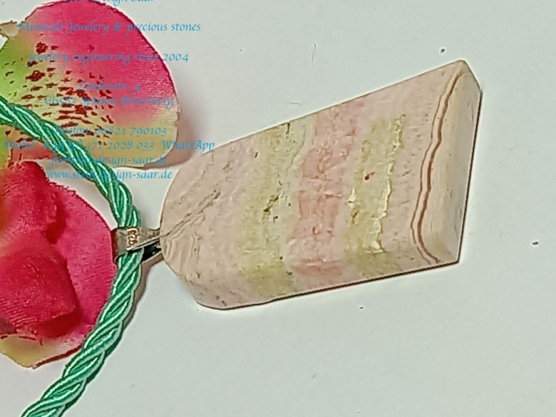 Preview: Rhodochrosit Anhänger pink