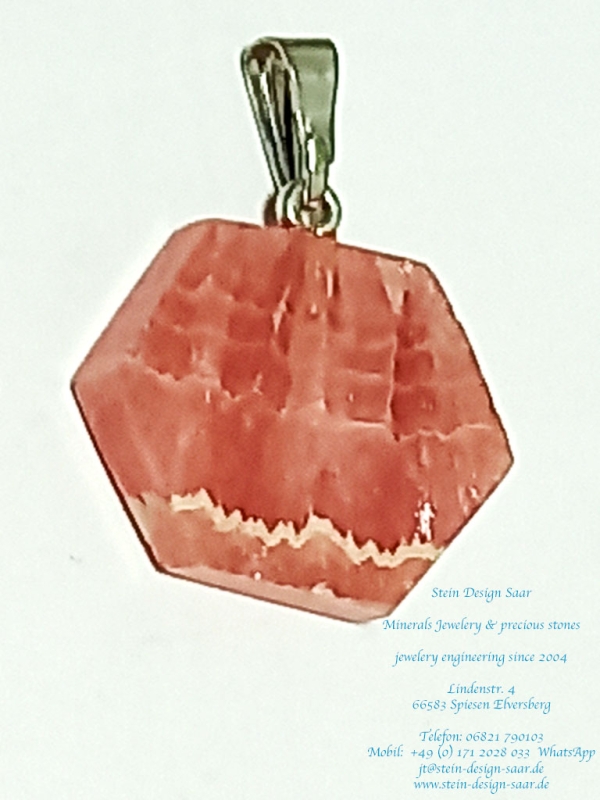 Preview: Rhodochrosit Anhänger Silber