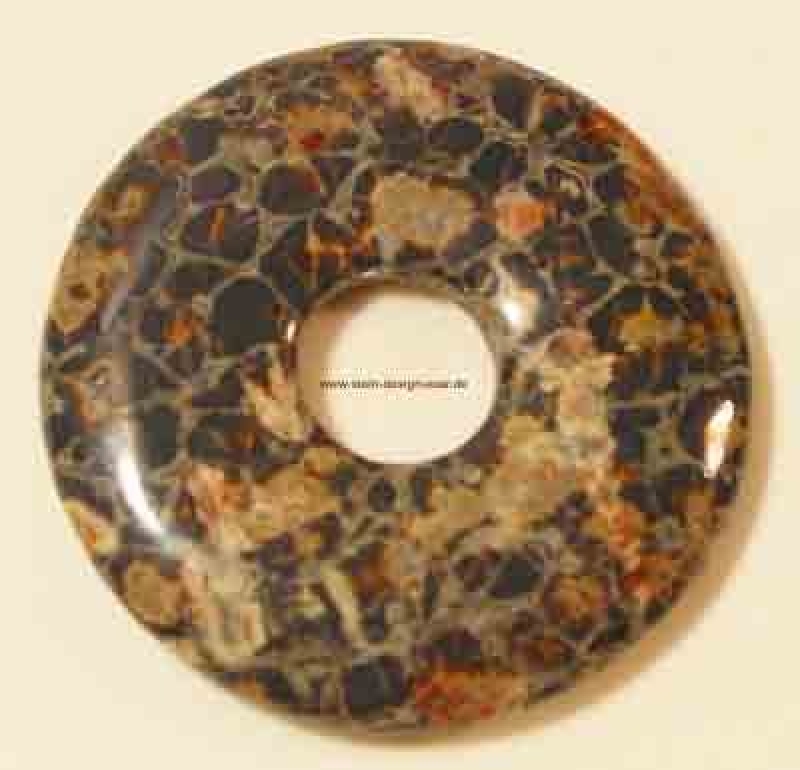 Jaspis Leoparden Donut 30mm