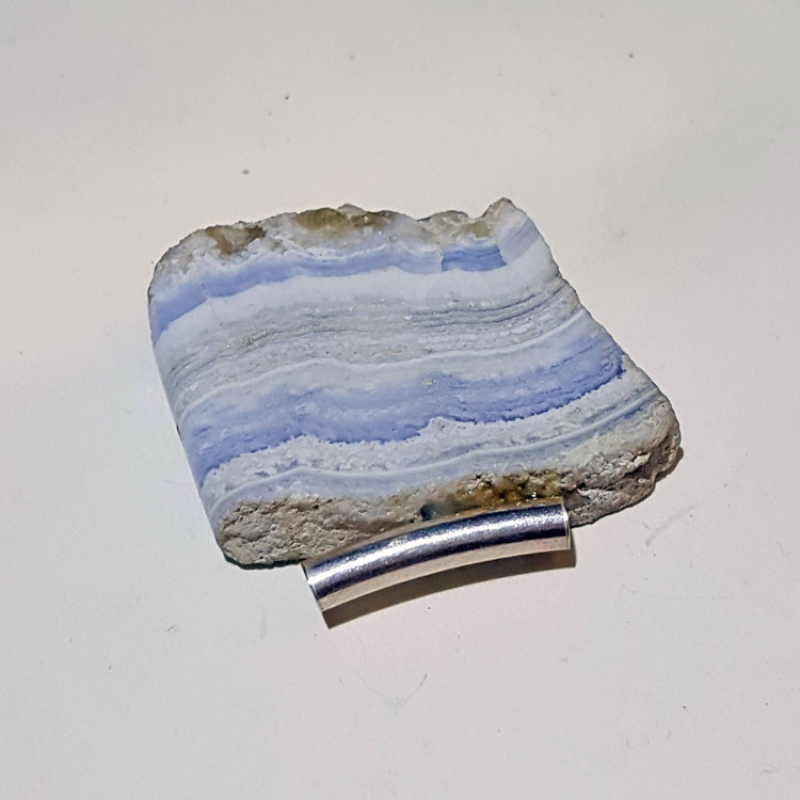 Chalcedon blau mit Silber