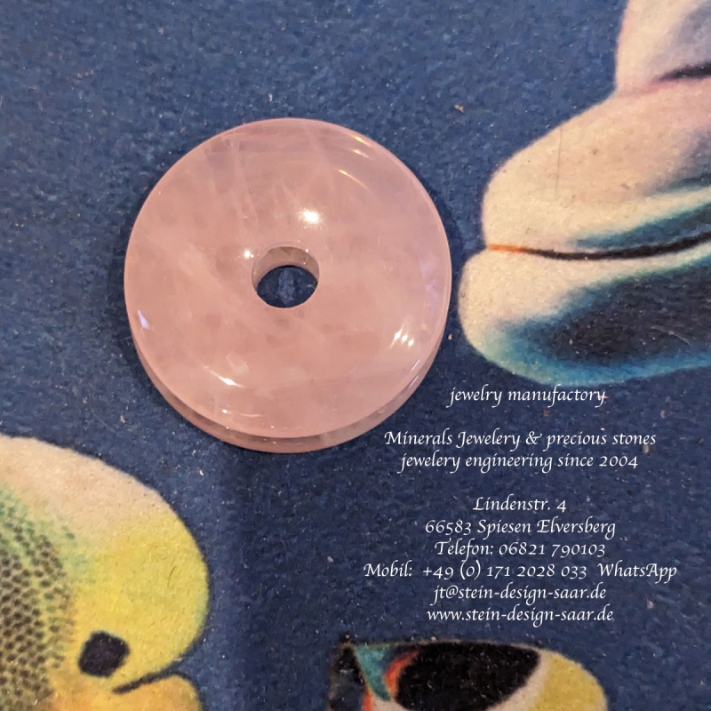 Rosenquarz Donut 50mm