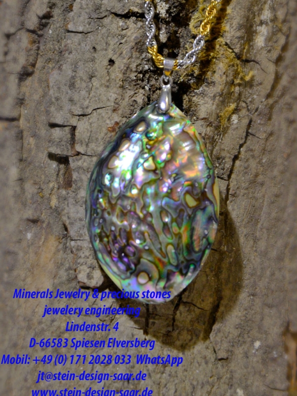 See-Opal Anhänger mit Silber