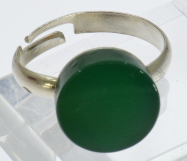 Preview: Achat Ring, Grün Silber