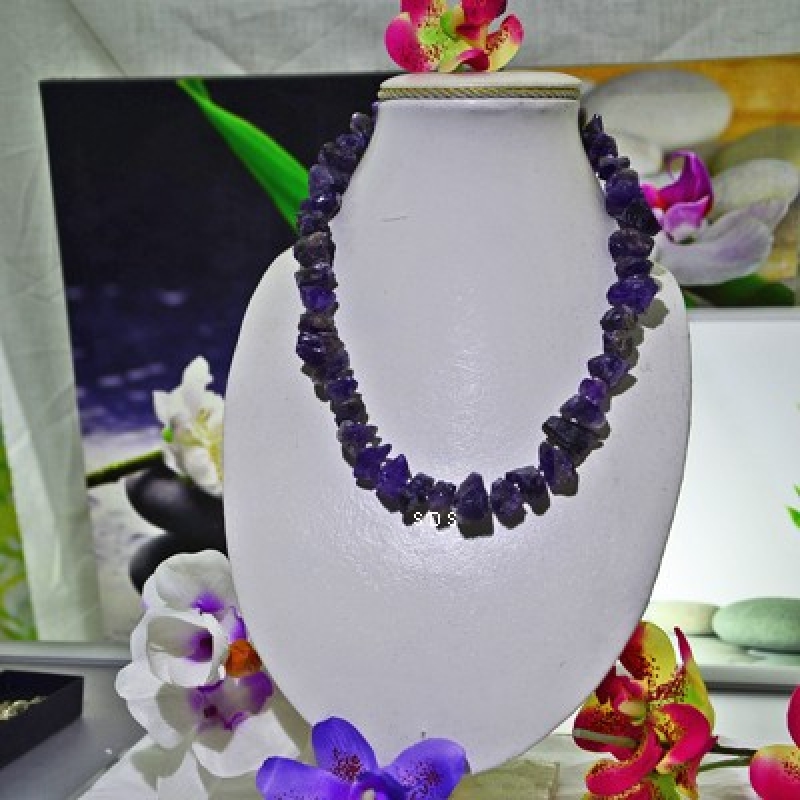 Amethyst Kristalle Natur Collier