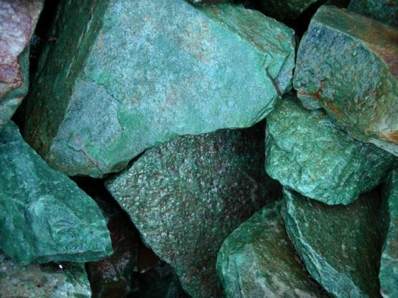 Preview: Aventurin Rohstein Grün