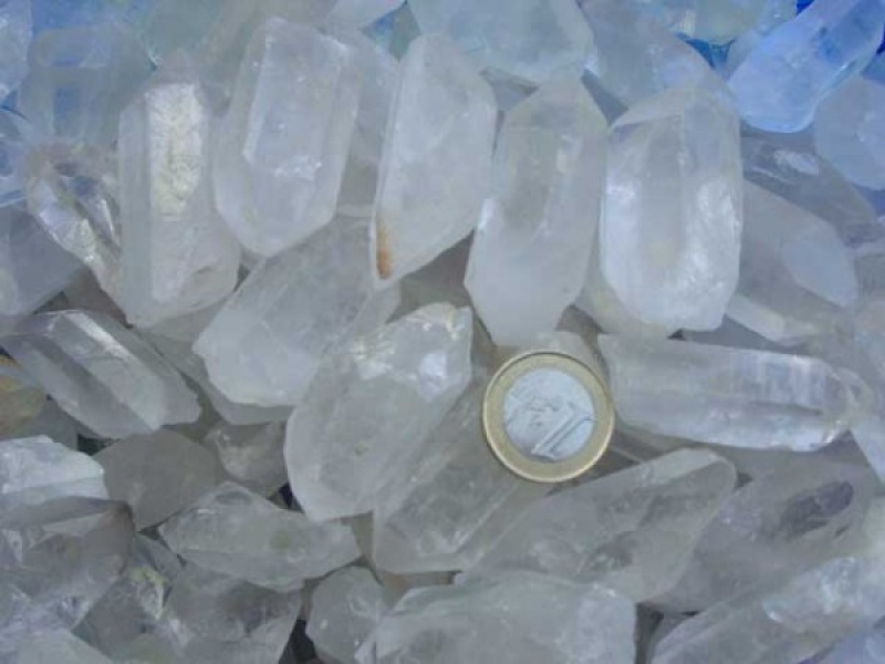Bergkristall Spitzen 3 bis 7 cm roh