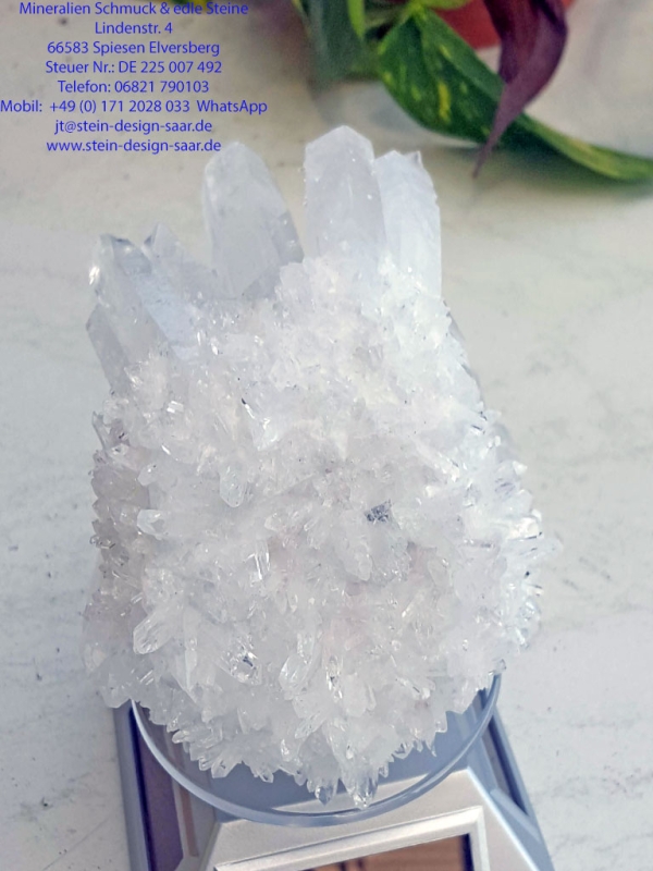 Seltene Bergkristallstufe