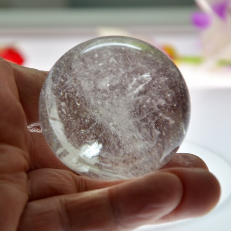 Bergkristall Kugel Edelstein aus Madagascar