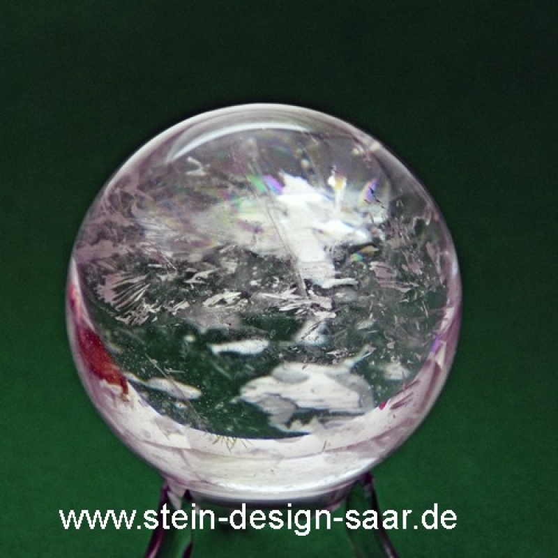 Bergkristall Naturkristall Kugel, dream quartz
