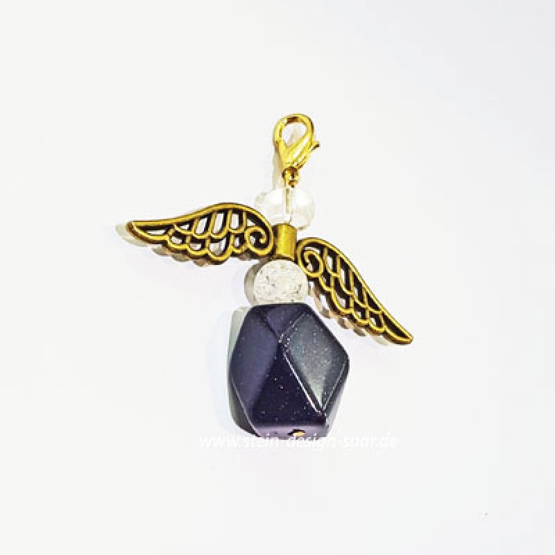 Preview: Schutzengel Blau Gold