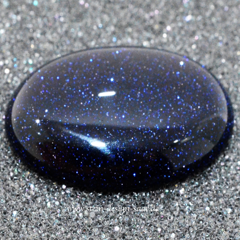 Preview: Mineralien Cabochon Blau