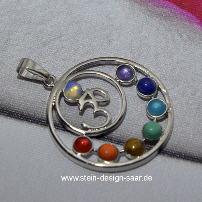 Preview: Mondstein meditation OM-Symbol,
