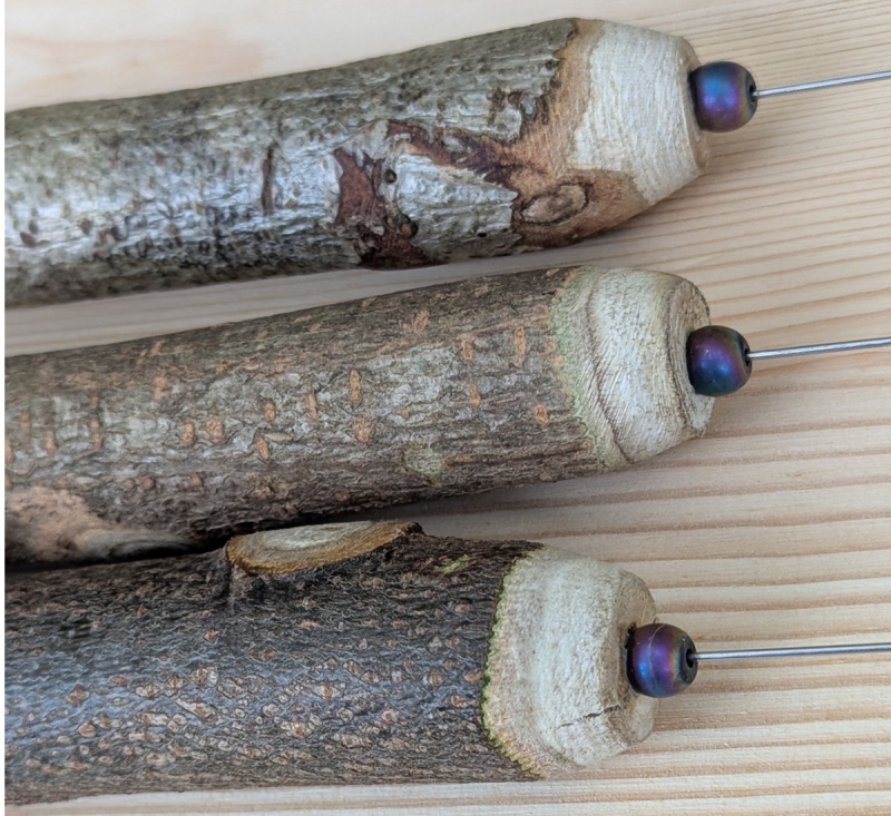 Einhandrute Tensor mit Druse und Hematit