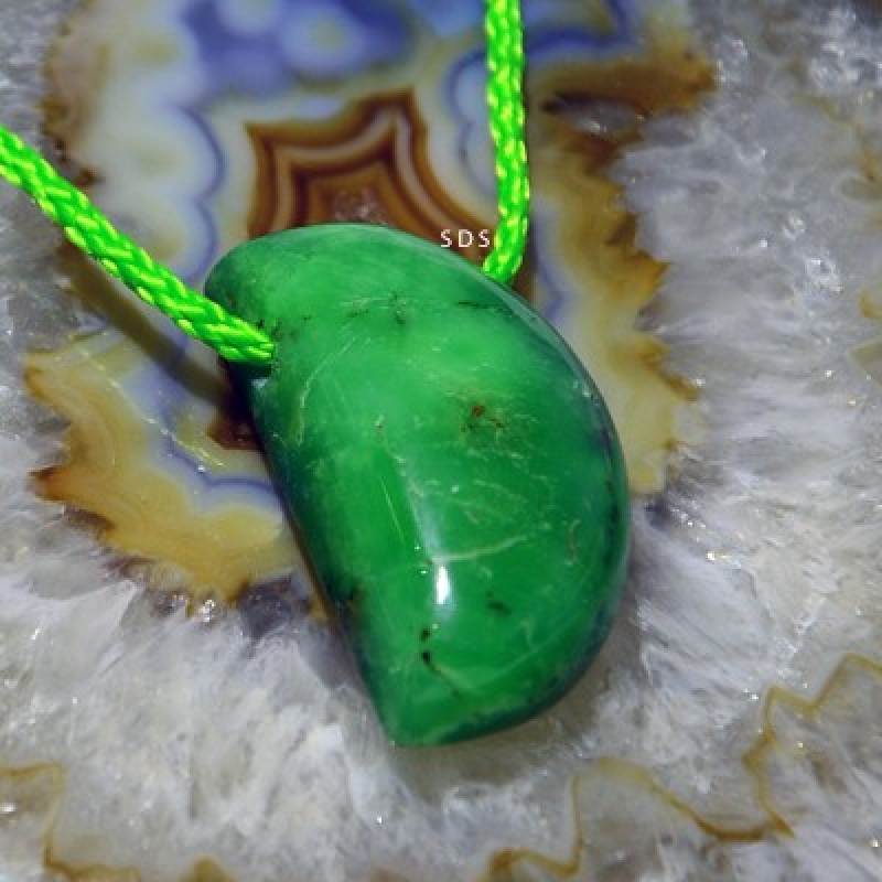 Preview: echter Chrysopras Anhänger