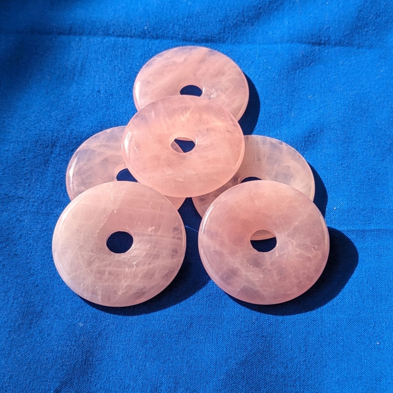 Rosenquarz Donut 50mm