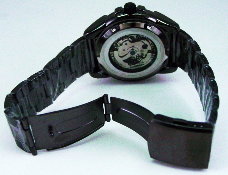 Preview: Edelstahluhr-Skelettuhr Herren