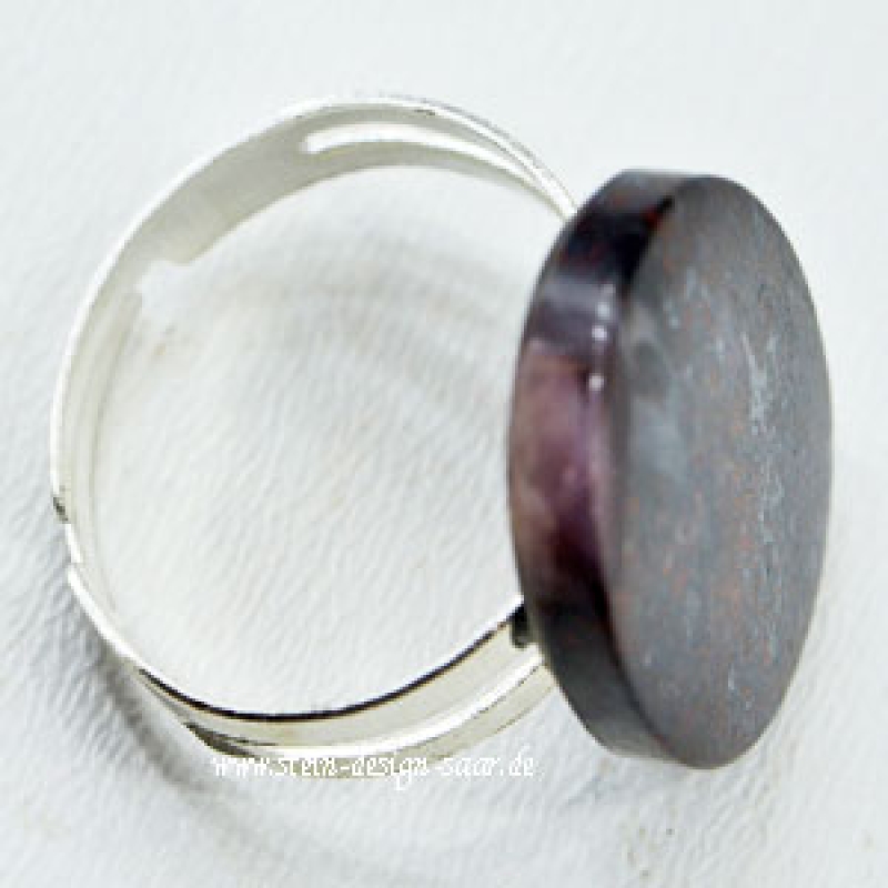 Eisen Jaspis Ring runde Form