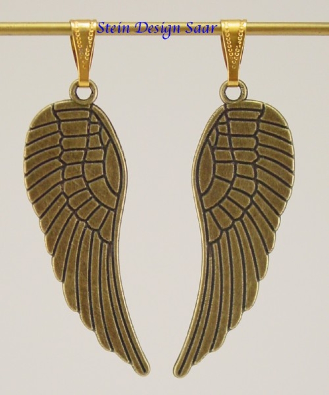 Engel Fluegel paar Bronze