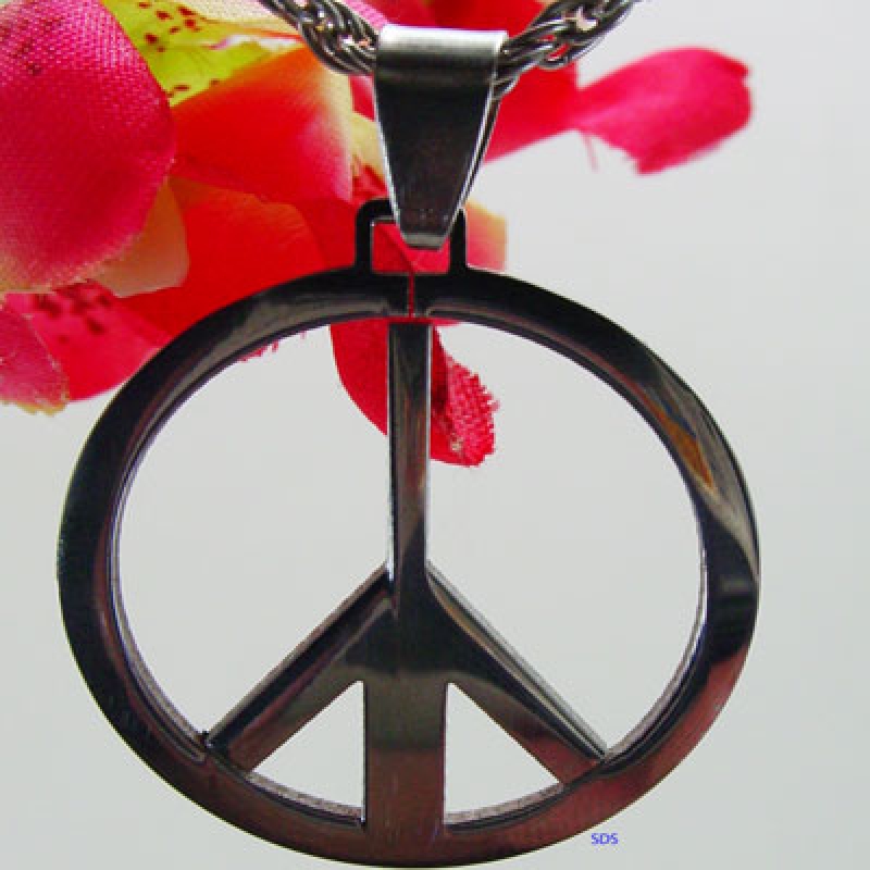 Frieden Symbol Titanschmuck