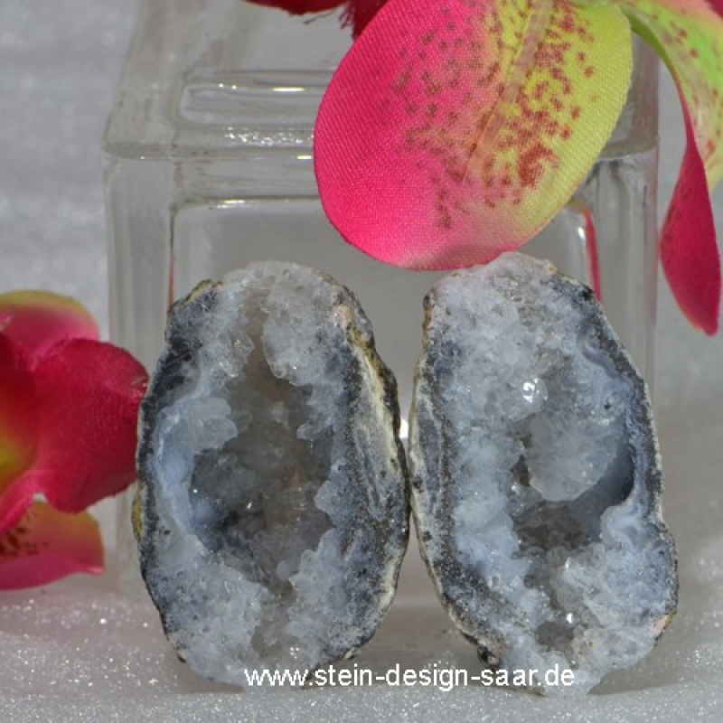 Bergkristall, Geode, Druse, ovale Form