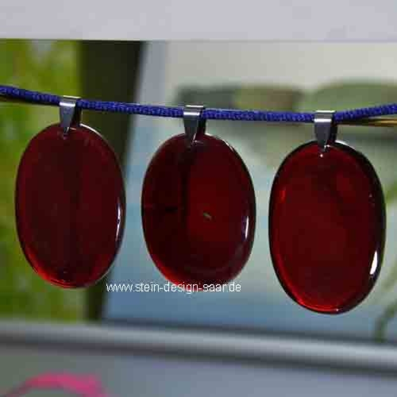 Granat rot Anhänger Edelstahlschlaufe