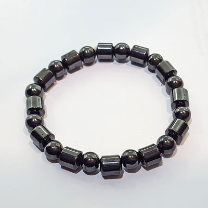 Hematit Magnet Perlen Armband - Kopie