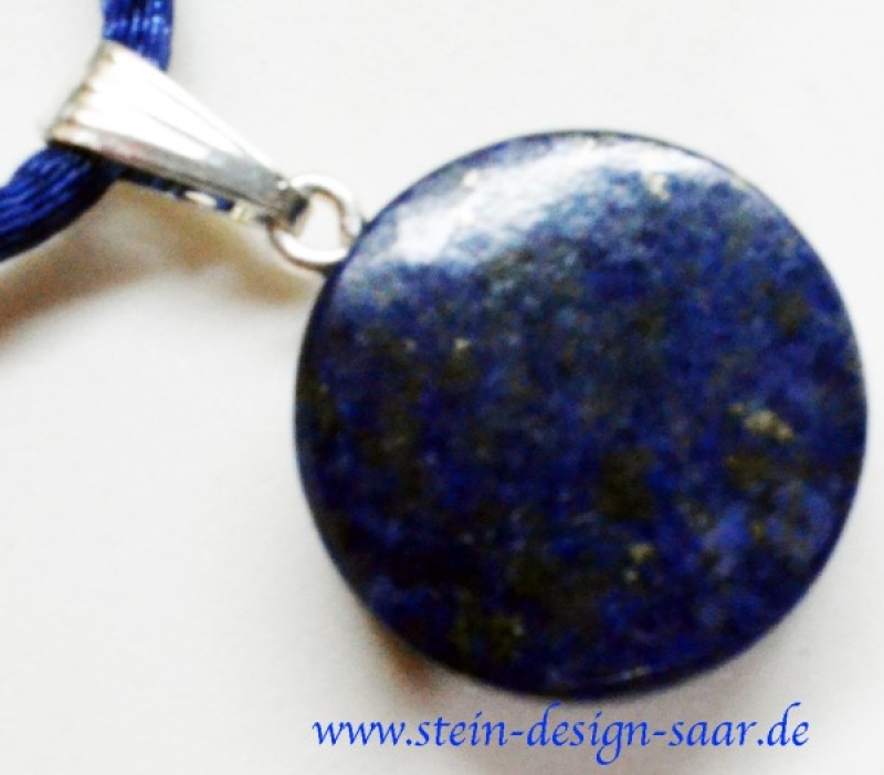 Lapislazuli Anhänger Scheibenform