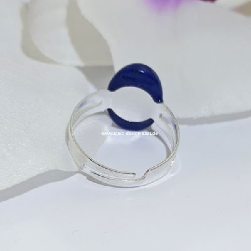 Preview: Lapislazuli Ring blau Silber