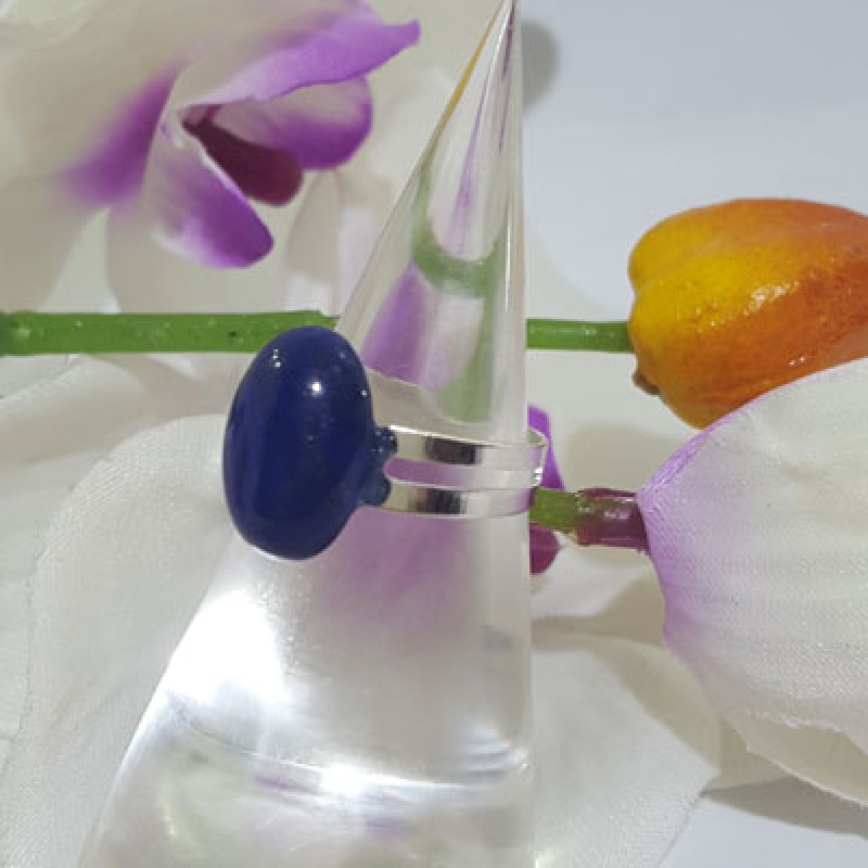 Preview: Lapislazuli Ring Verstellbar