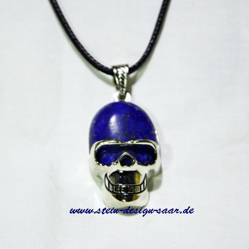 Lapis Skull Totenkopf Anhänger in Metall