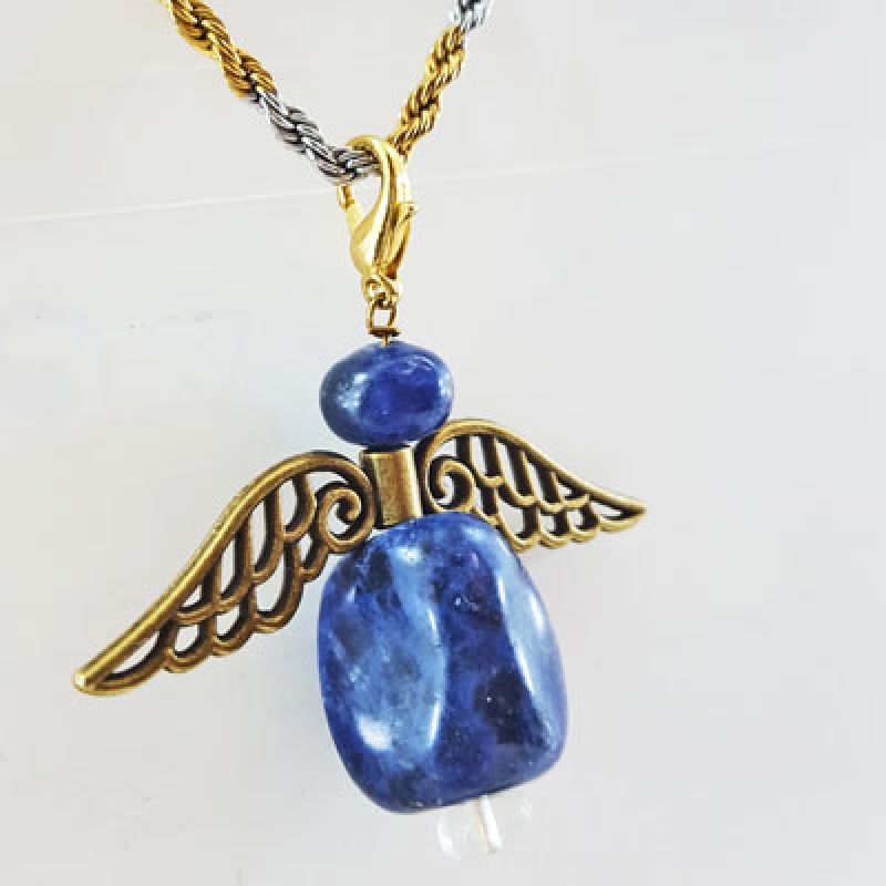 Preview: Lapislazuli Engel Anhänger