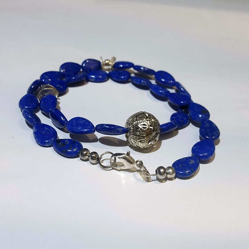 Lapislazuli Königsblau Kette