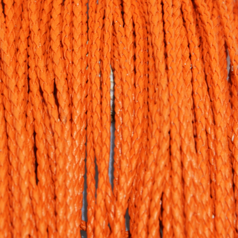 Preview: Leder Armband Orange