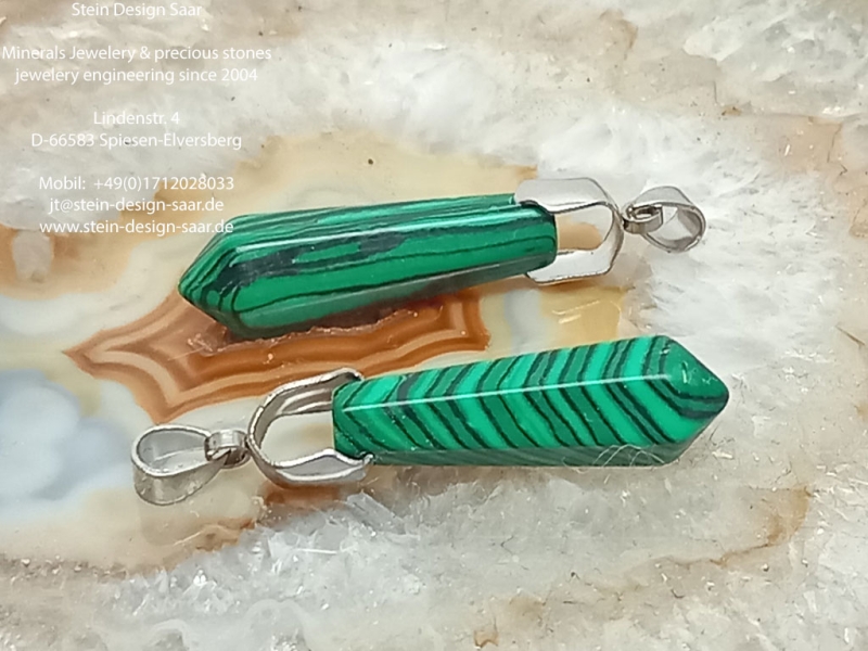 Preview: Handarbeit Malachit Turm