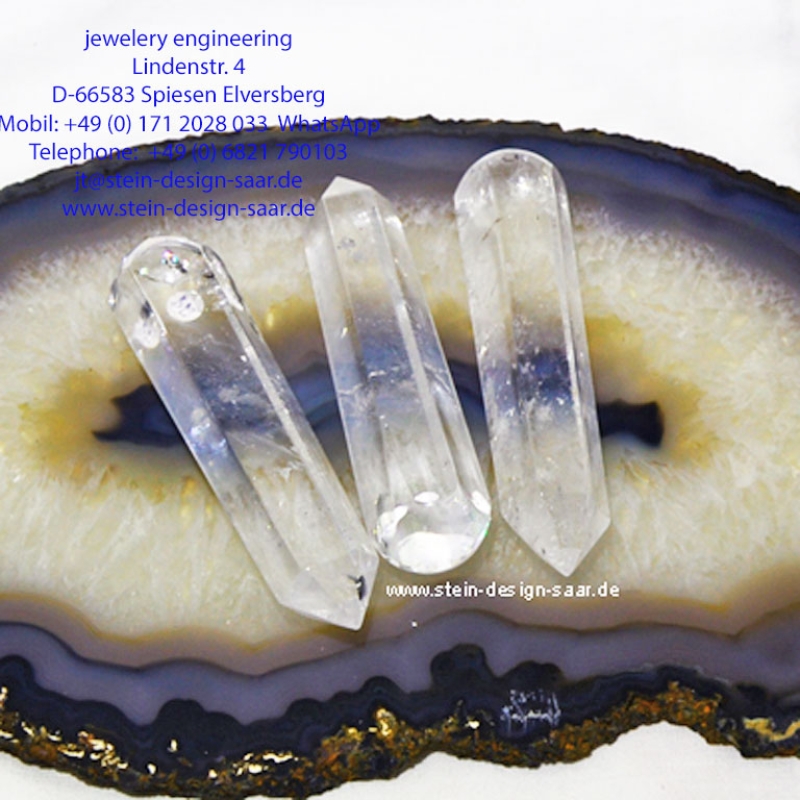 Mineralien Bergkristall Massagegriffel