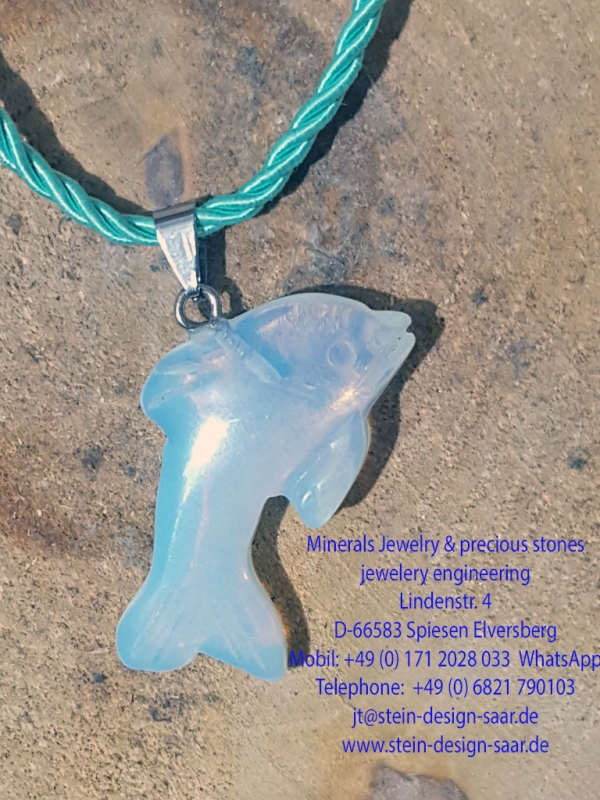 Kinderschmuck Opal Delfin