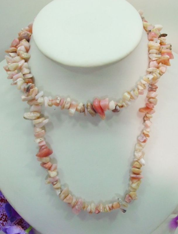 Opal, Pinkopal, Collier endlos