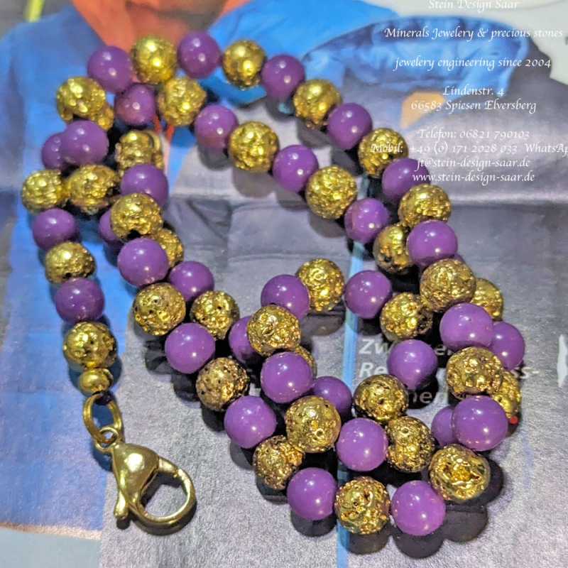 Handarbeit Perlseide Leber