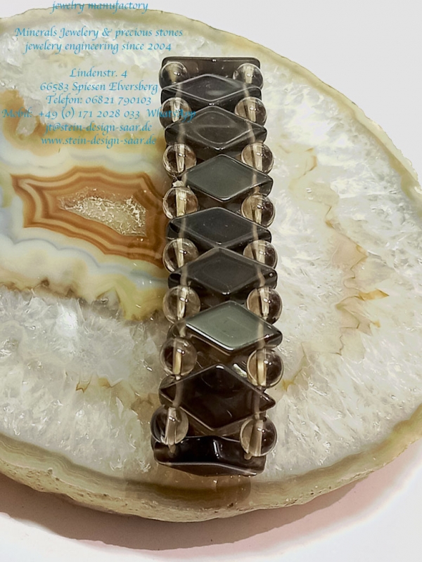 Preview: seltenes Rauchquarz Armband