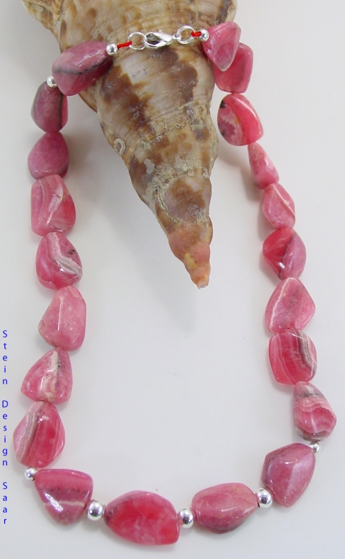 handarbeit  Rhodochrosit Kette